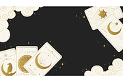 Celestial Background with Tarot Card, a Decorative Illustration by PsychocheArt (Thumbnail 2 of 3)