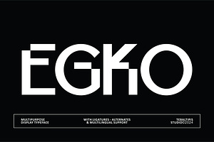 Egko - Display Font, a Sans Serif Font by tebaltipislab