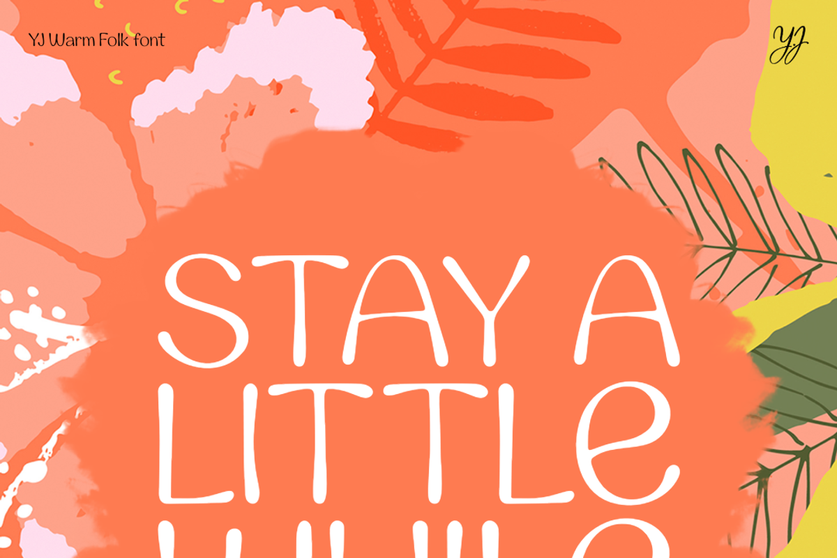 YJ Warm Folk, a Handwritten Font by YENTY JAP CO (Photo 21 of 24)