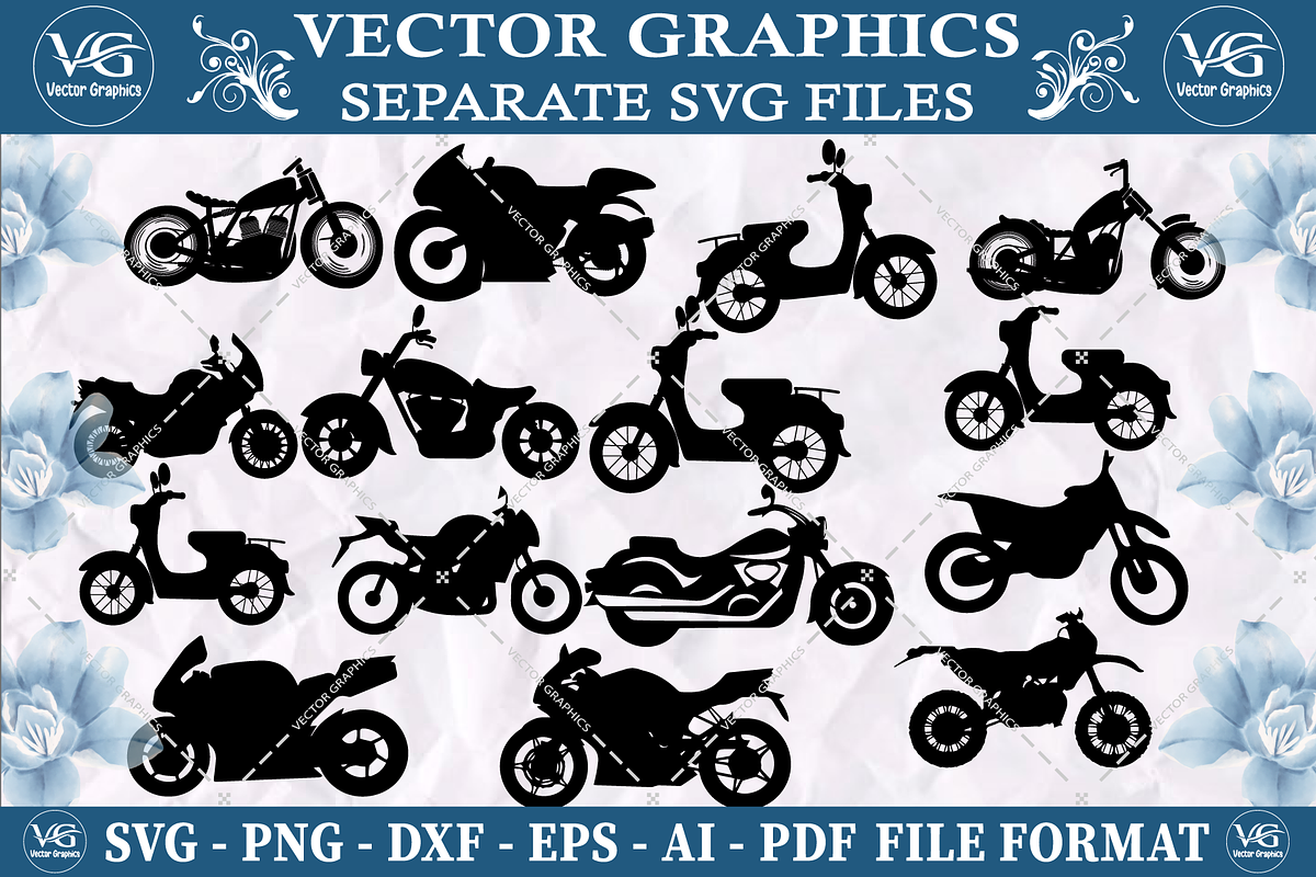 Motor bike  SVG vector bundle, an Object Graphic by Vector Graphics