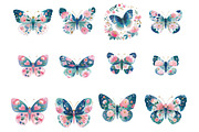 Pastel Butterfly PNG Sublimation, an Illustration by Designking (Thumbnail 3 of 5)