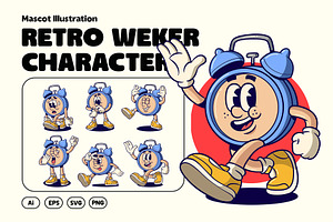 Retro Weker Characters