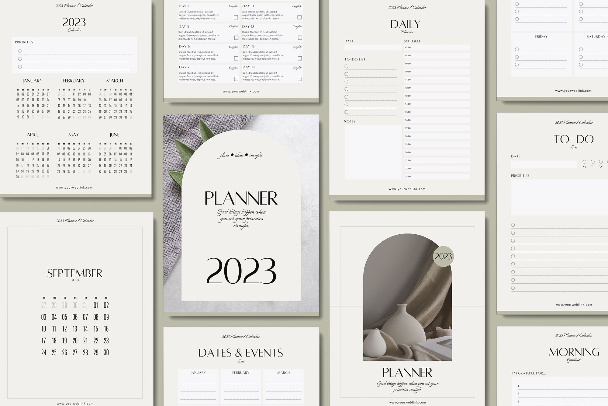 2023 Canva Planner & Calendar kit v5, a Magazine Template by 3.14&Co