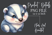 Baby Blue Woodland Animals Clipart, an Illustration by Rose Art (Thumbnail 4 of 7)