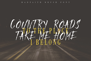 Mad Faith - Brush Font