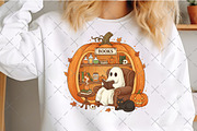 Ghost Pumpkin Book Nook Halloween, an Illustration by Craft Nest (Thumbnail 4 of 6)