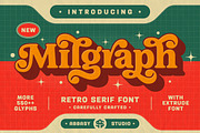 Milgraph, a Serif Font by Abbasy Studio (Thumbnail 1 of 11)