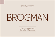 Brogman - Fashionable Sans Serif, a Font by Masyafi Studio (Thumbnail 1 of 8)