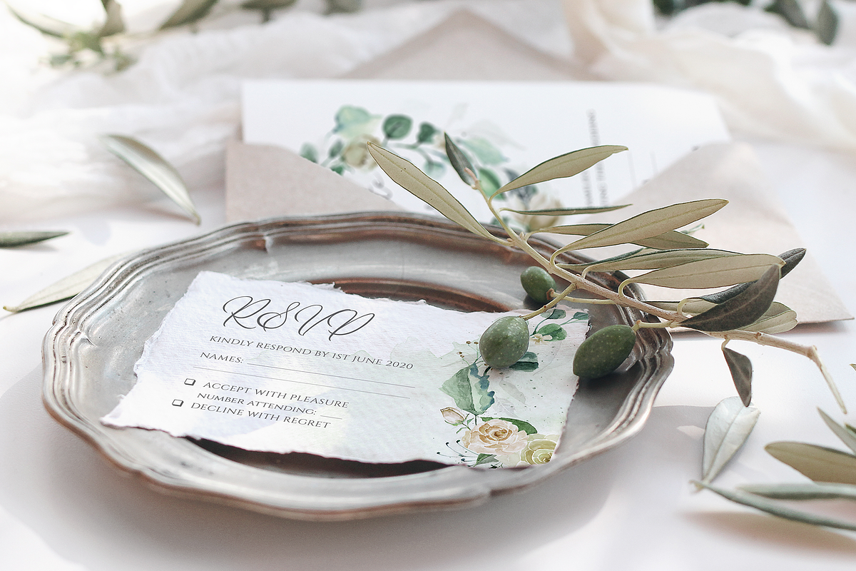 Cream Roses Wedding Invite Set, an Invitation Template by R Whitehurst Design (Photo 8 of 9)