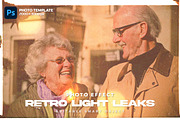 Retro Light Leaks Photoshop Template, a Layer Style Add-On by Andrew Skoch Design (Thumbnail 1 of 6)