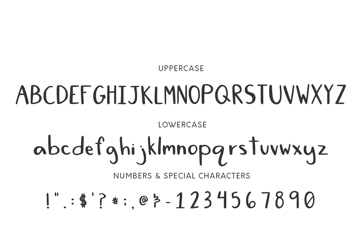 Mint Julep, A Hand-Lettered Font preview 2