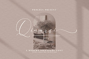 Qinarsi, a Script Font by Integritype Studio (Thumbnail 1 of 15)