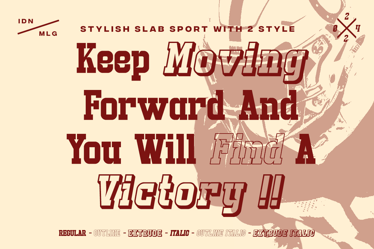 Strike Catch - Slab Sport Font, a Slab Serif Font by RagamKata (Photo 7 of 12)