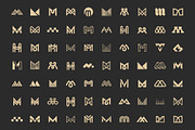 M Letter Logo Bundle Monogram Set, a Branding & Logo Template by Template Dealer (Thumbnail 2 of 44)