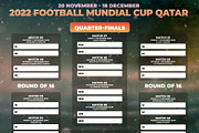 World Soccer Cup Qatar 2022 Schedule, a Flyer Template by MadridNYC (Thumbnail 2 of 3)