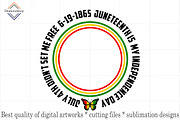 Combo Juneteenth Sublimation Design, a Decorative Illustration by DiamondShop (Thumbnail 11 of 21)