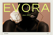 EVORA Artist's Website | Framer, a Landing Page Template by bujadesign.com (Thumbnail 1 of 4)
