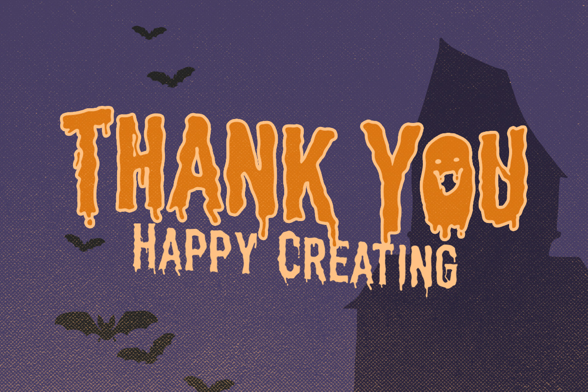 Hollow House - Scary Font, a Font by Letterhend Studio (Photo 9 of 9)