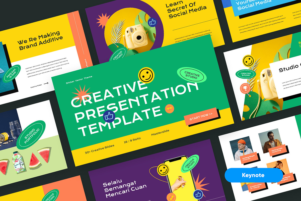 STICKER - Keynote Template, a Presentation Template by rgbryand (Photo 1 of 9)
