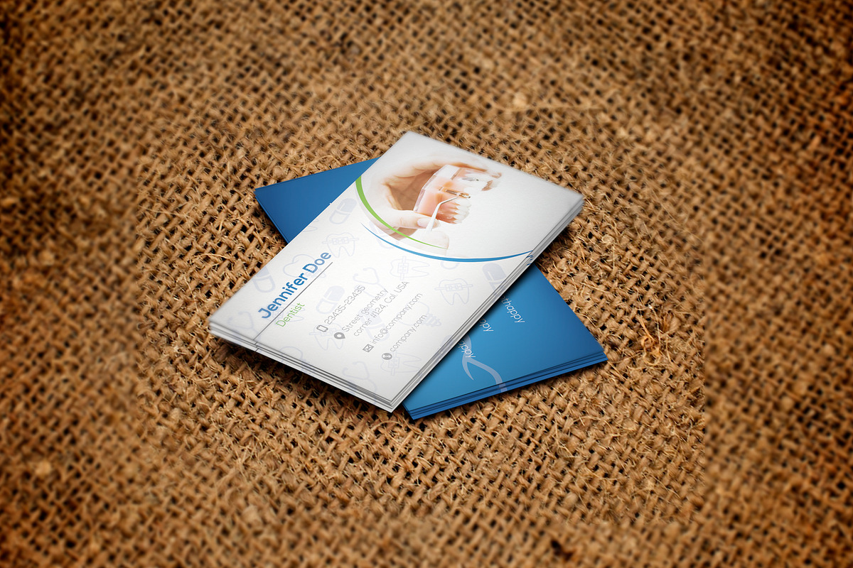 Business Card Dental, a Business Card Template by DesignsStore (Photo 2 of 2)