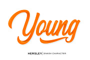Hersley Typeface, a Script Font by Secondivison Supply (Thumbnail 4 of 7)