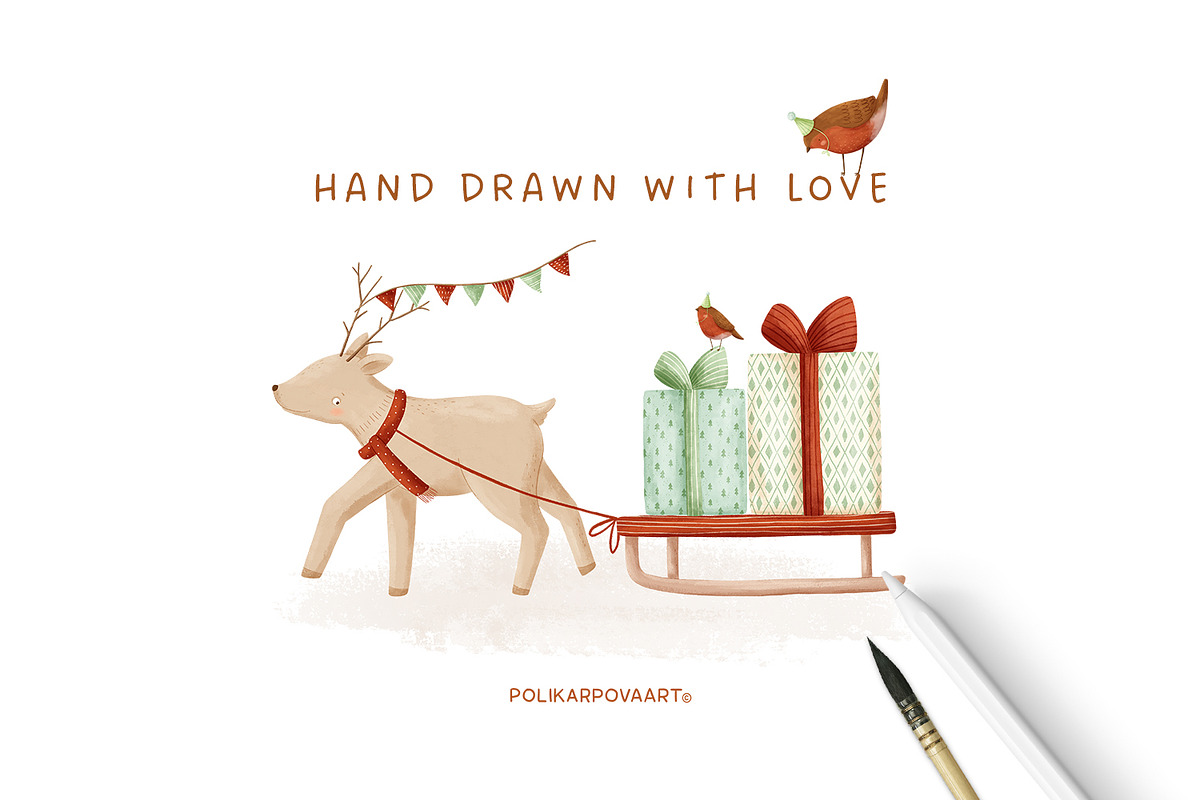 Magical Christmas - kids collections, a Seasonal Illustration by polikarpovaart (Photo 20 of 20)