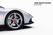 2026 Supercar Performance Coupe, an Advertising Mockup by Halal Graphic Studio (Thumbnail 4 of 12)