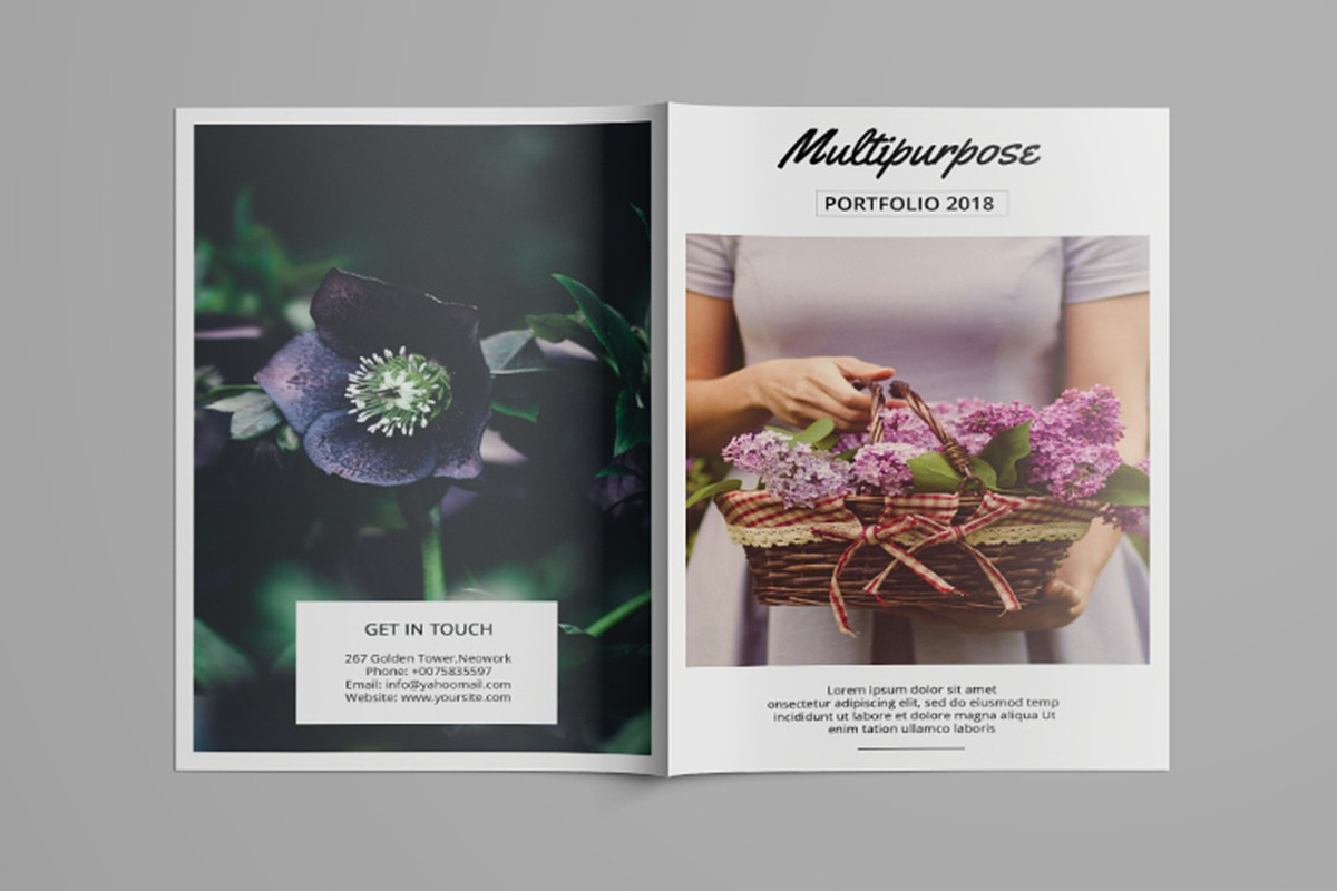 Multipurpose Portfolio Template, a Brochure Template by Template Shop (Photo 2 of 11)