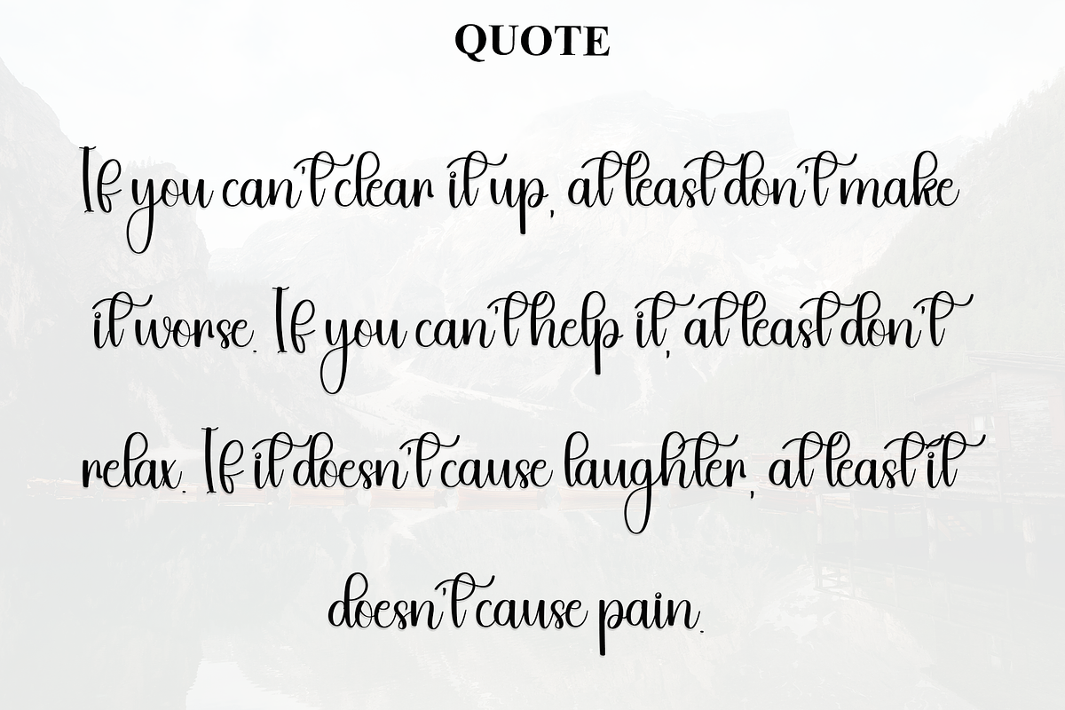 Morning Desember, a Script Font by FreshTypeINK (Photo 6 of 8)