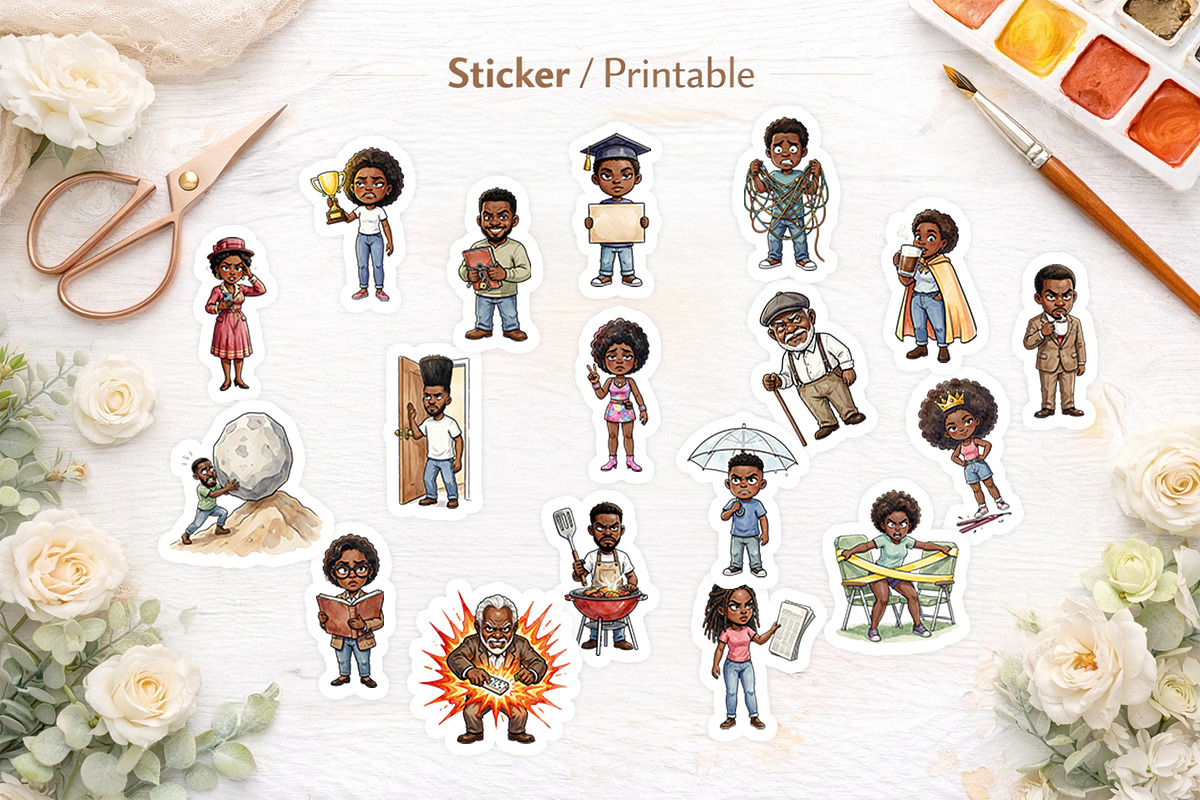 Sarcastic Black History PNG, an Illustration by Artnoy (Photo 7 of 8)