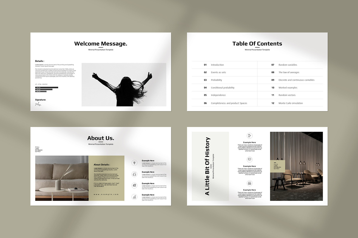 Minimal Presentation Template, a Presentation Template by PrintIdea (Photo 3 of 10)