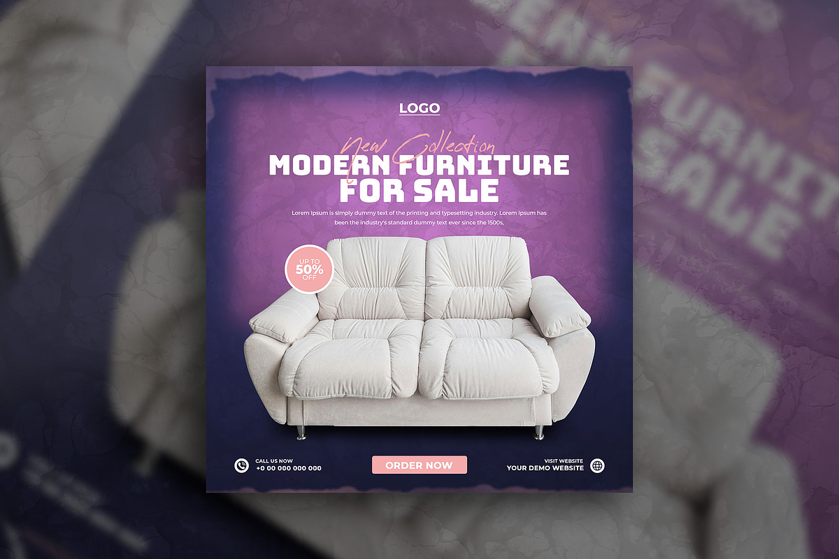 Furniture sale social media template, a Social Media Template by Tanmoy Topu (Photo 15 of 16)