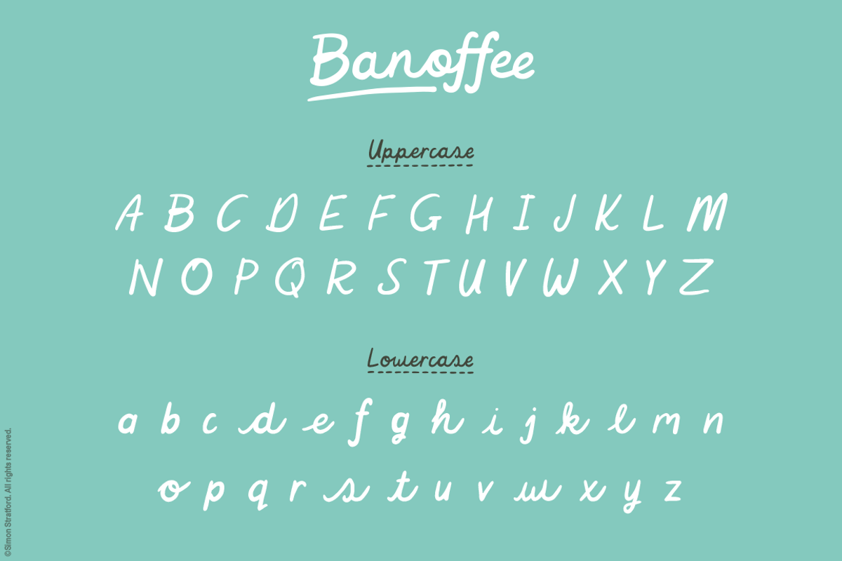 Script font Banoffee handmade preview 7