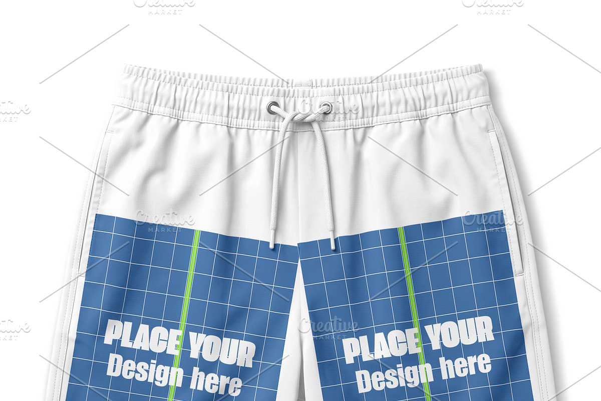Men’s Beach Shorts Mockup, a Bottom Mockup by Pixel Foundry (Photo 3 of 3)