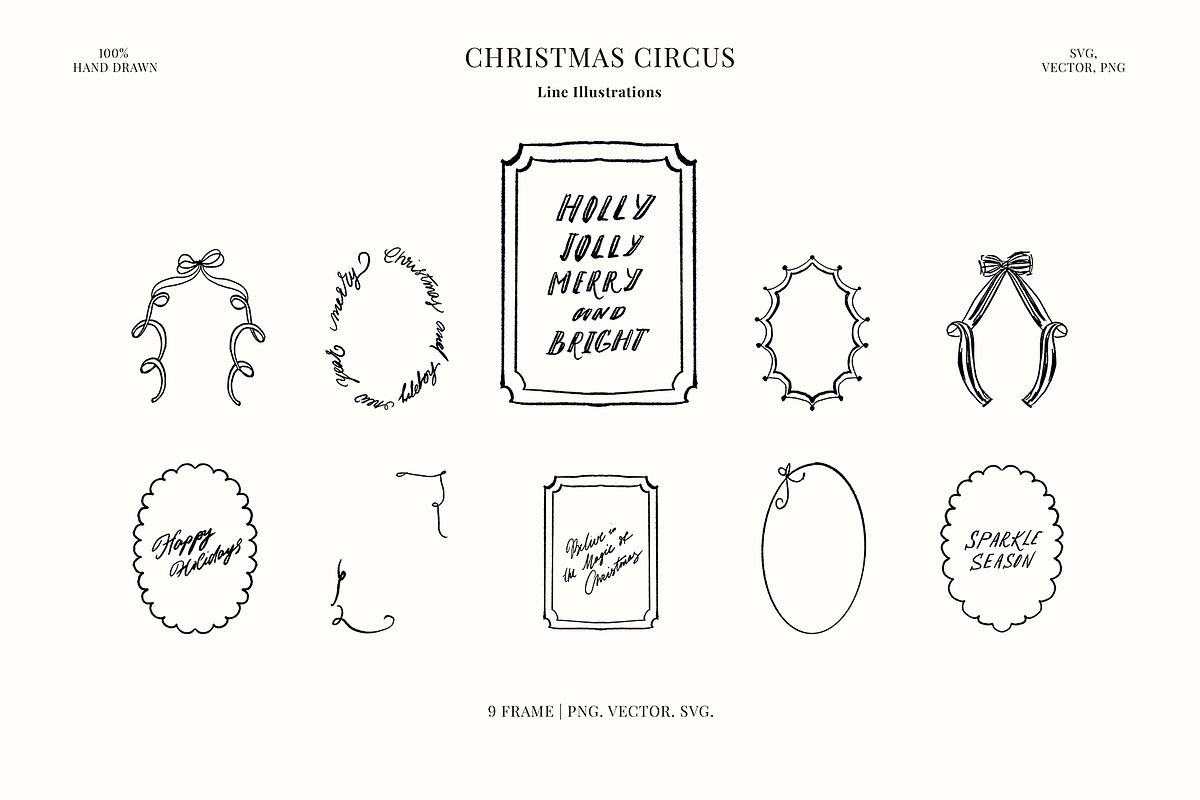 Vintage Christmas Circus art, a Decorative Illustration by Summer Nightingale Art (Photo 7 of 14)