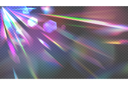 Rainbow flare background. Prism, an Illustration by Frogella