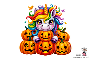 Unicorn Pumpkins Sublimation PNG, a Graphic by Clipart Bloom (Thumbnail 6 of 11)