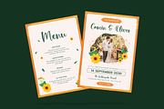 Sunlight Floral Wedding Invitation, an Invitation Template by iDoodle Studio (Thumbnail 4 of 4)