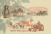 Vintage village vector. Vol2., an Animal Illustration by bioraven (Thumbnail 14 of 18)