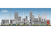 Dublin Ireland city skyline., an Illustration by Booblgum (Thumbnail 1 of 3)