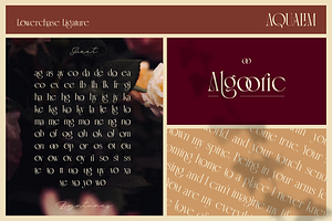 Aqualim Signature - Duo Font