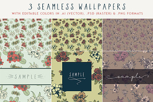 Botanical Bliss Design & Font Set