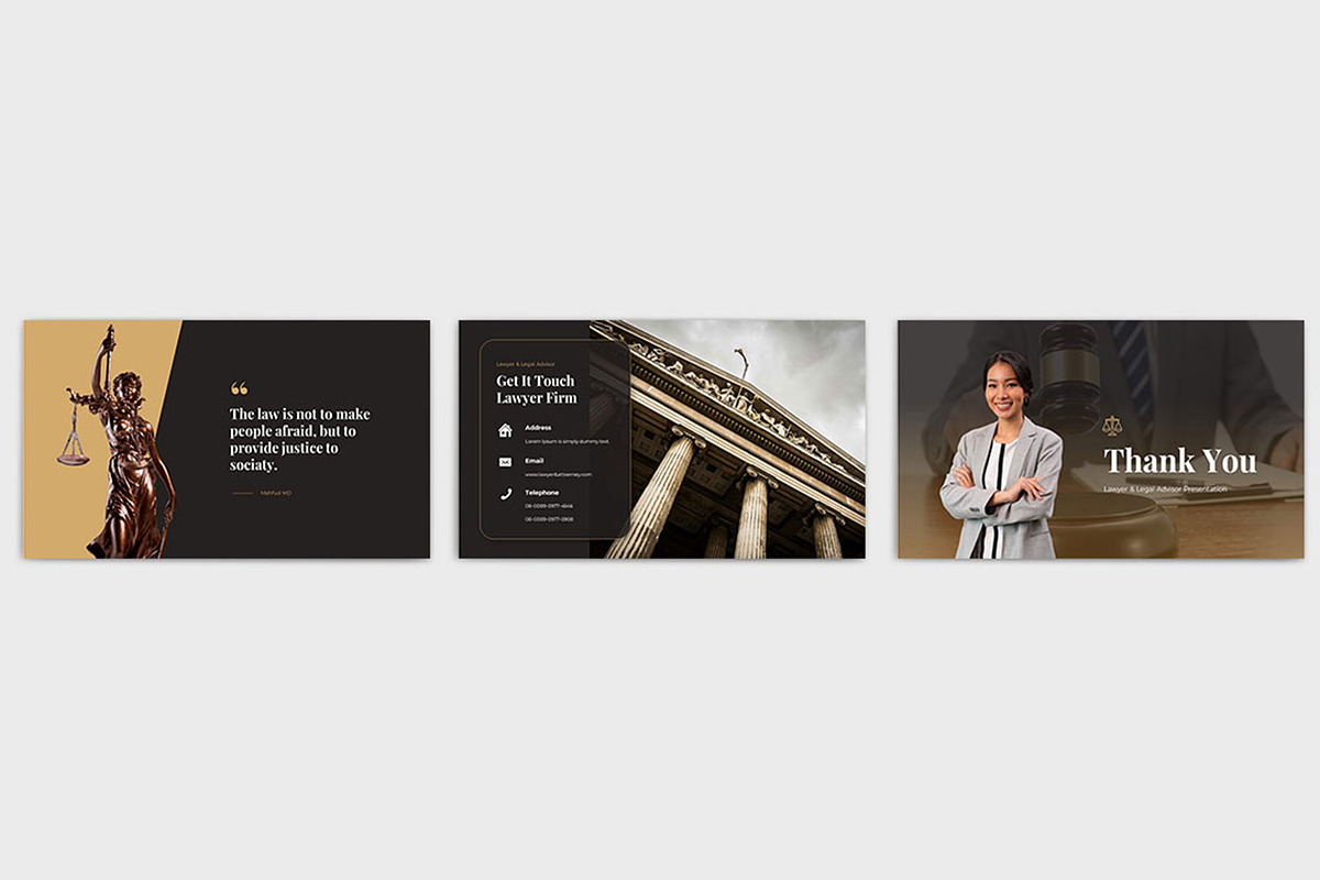 Justice Presentation Template, a Presentation Template by TypeMakers