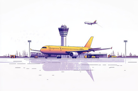 Airplane at Airport Gate Air Traffic, a Background Photo by Pixeness