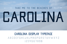 Carolina Display Typeface