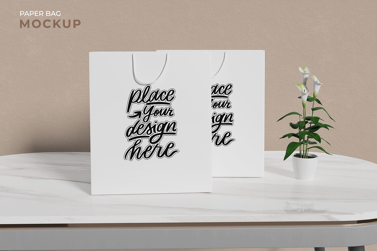 Paper Bag Mockup, a Packaging Mockup by My Mockup (Photo 2 of 7)
