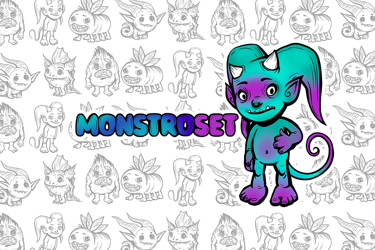 Joyful & Scary Monsters, an Illustration by NadyaKo (Photo 1 of 13)