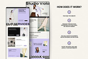 Purple Squarespace 7.1 Template, a Websites & App Template by Row Creative (Thumbnail 2 of 10)