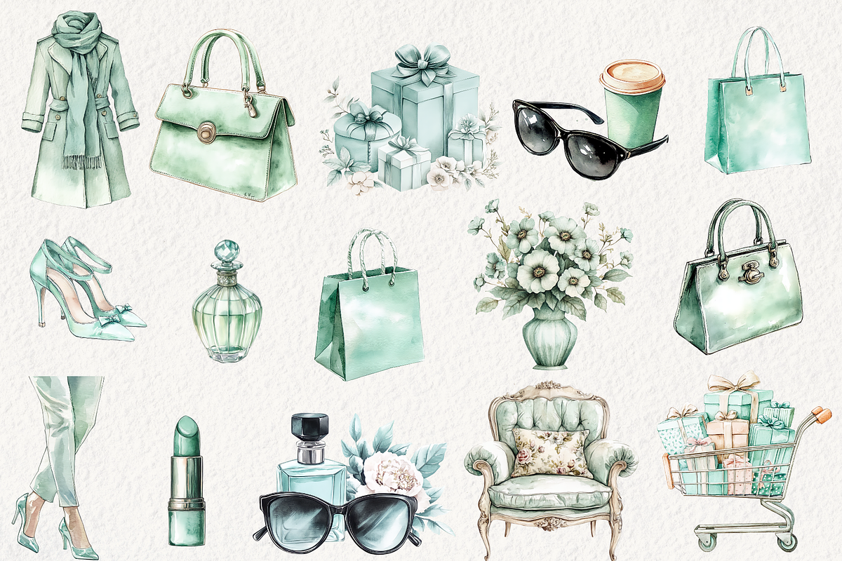 Fancy Shopping Boutique Clipart, an Illustration by NadiaTheronArt (Photo 2 of 4)