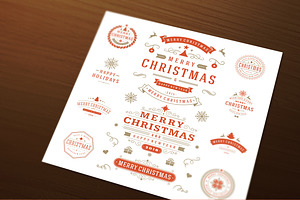 50 Christmas Labels And Badges